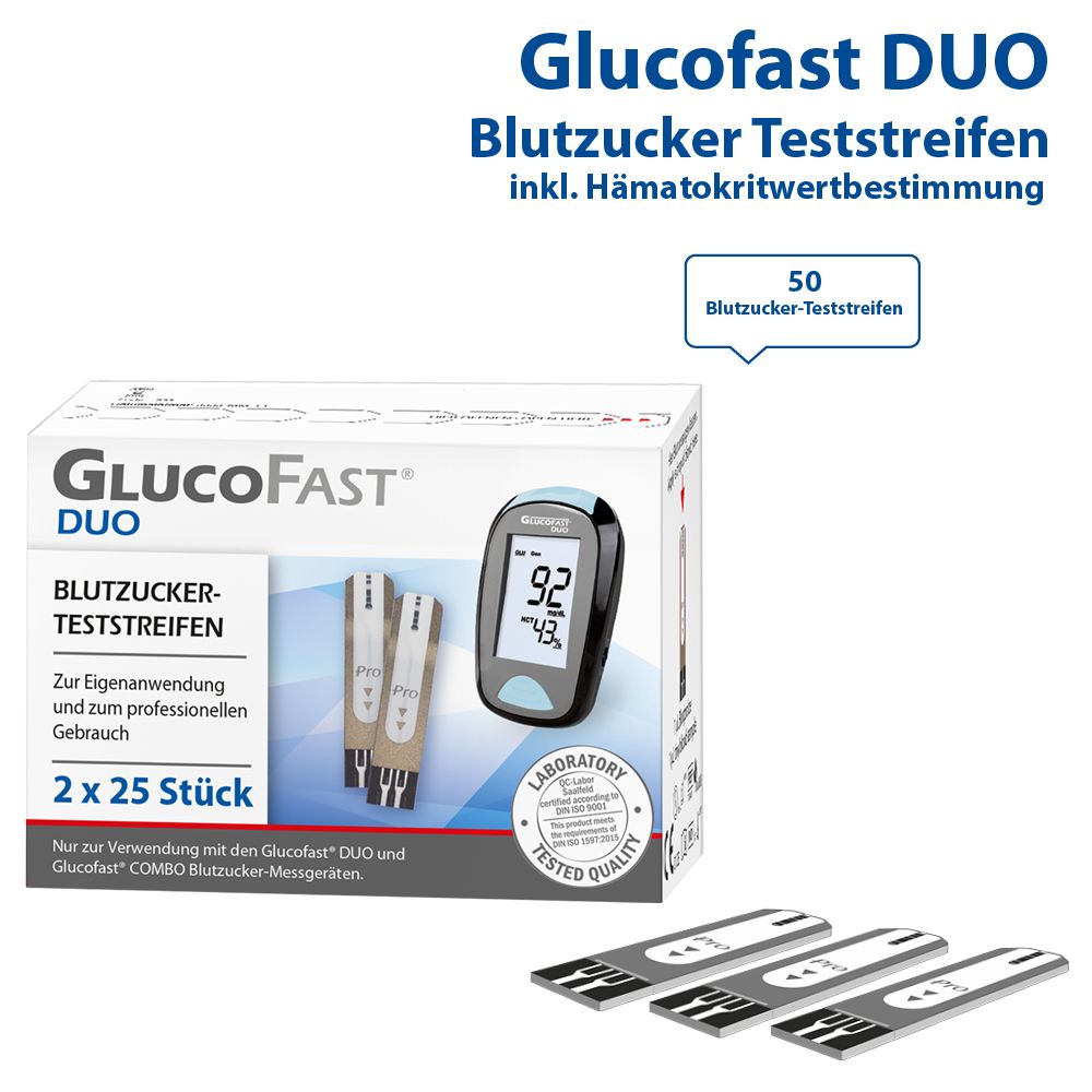 Glucofast Duo  Blutzucker-Teststreifen