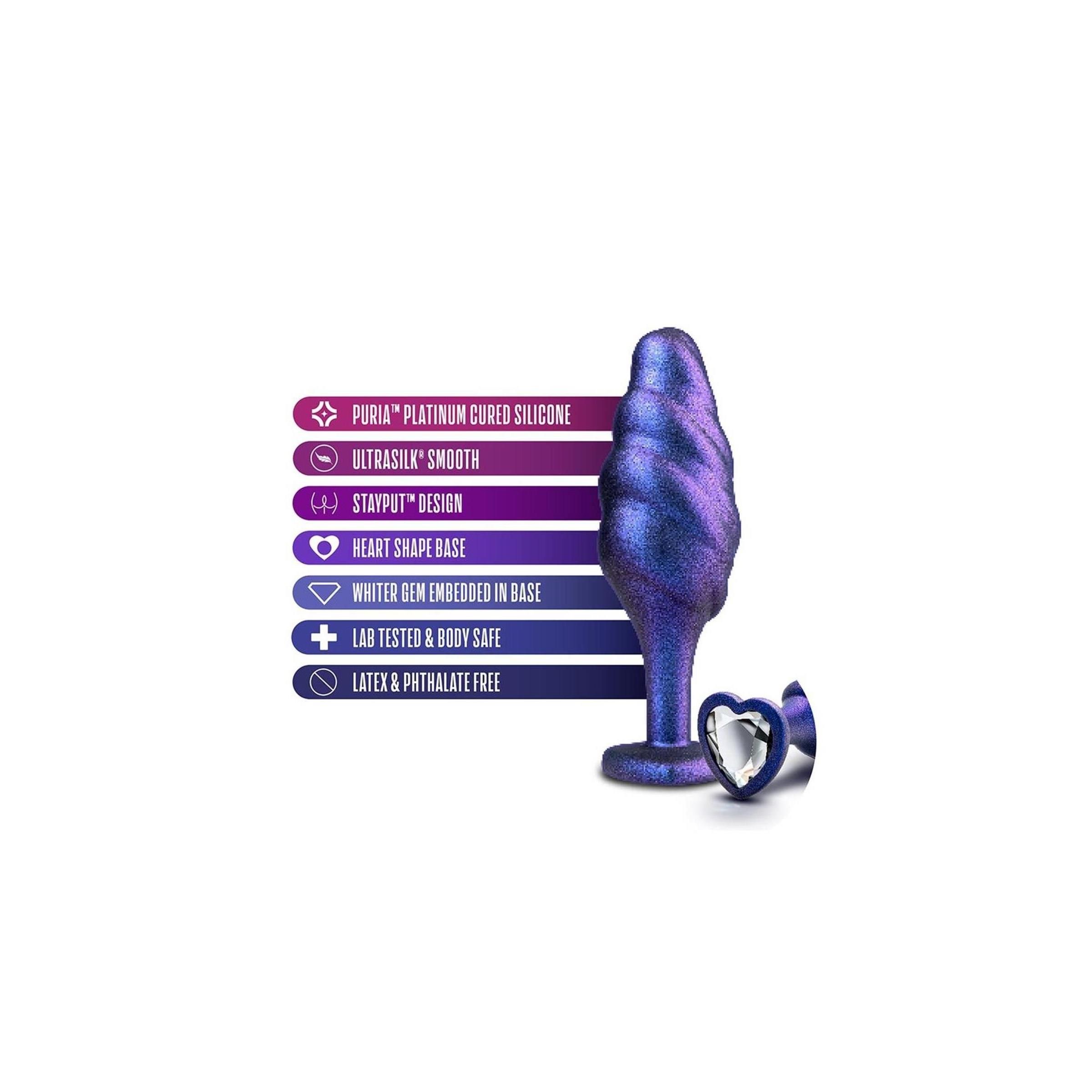 Blush - ANAL ADVENTURES MATRIX BUMPED BLING Plug SAPPHIRE