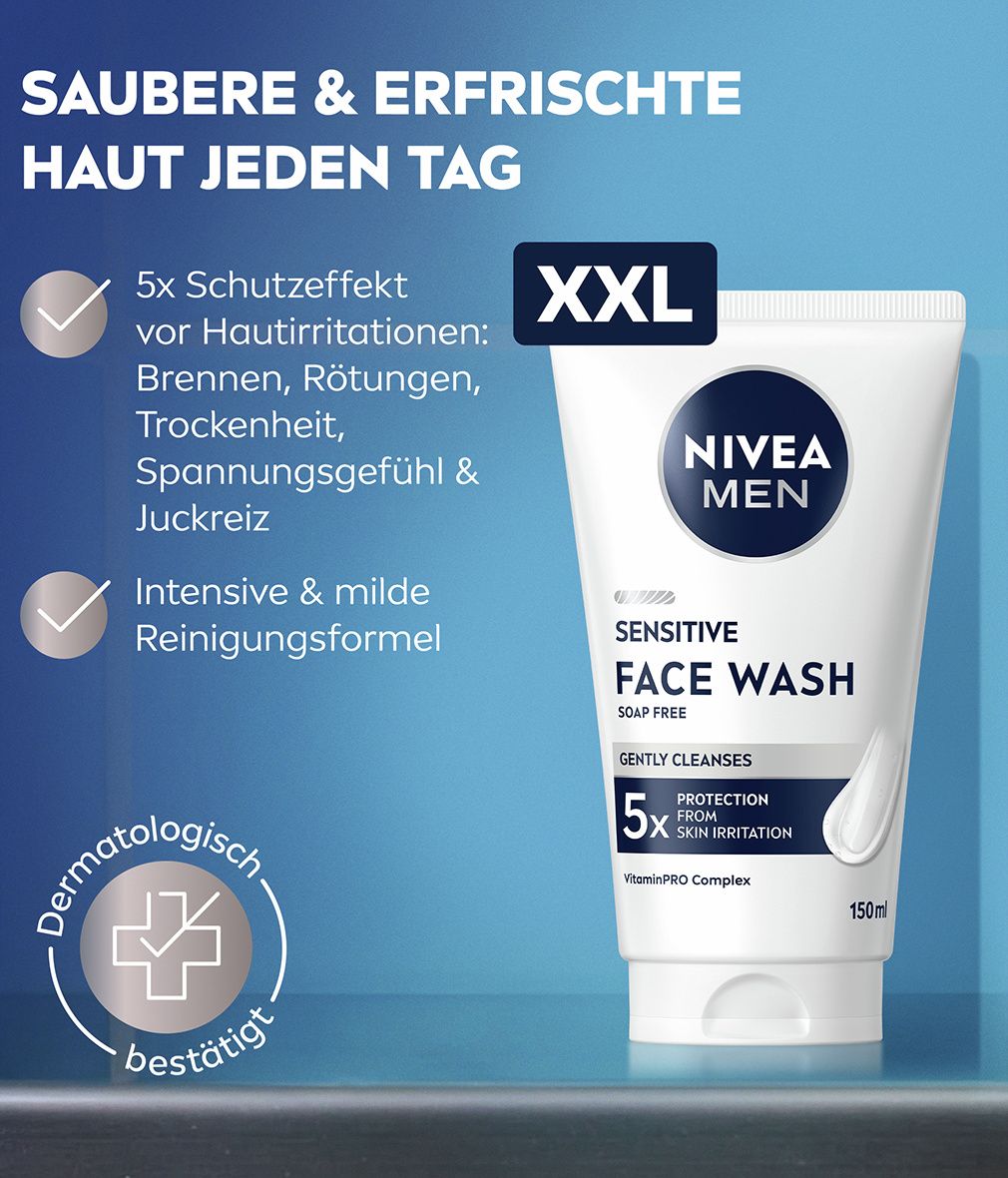 NIVEA MEN Sensitive Waschgel XXL