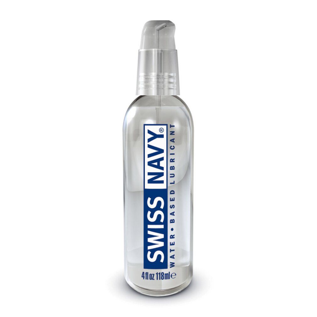 Flasche mit Pumpspender, Swiss Navy Gleitmittel auf Wasserbasis, 118 ml.