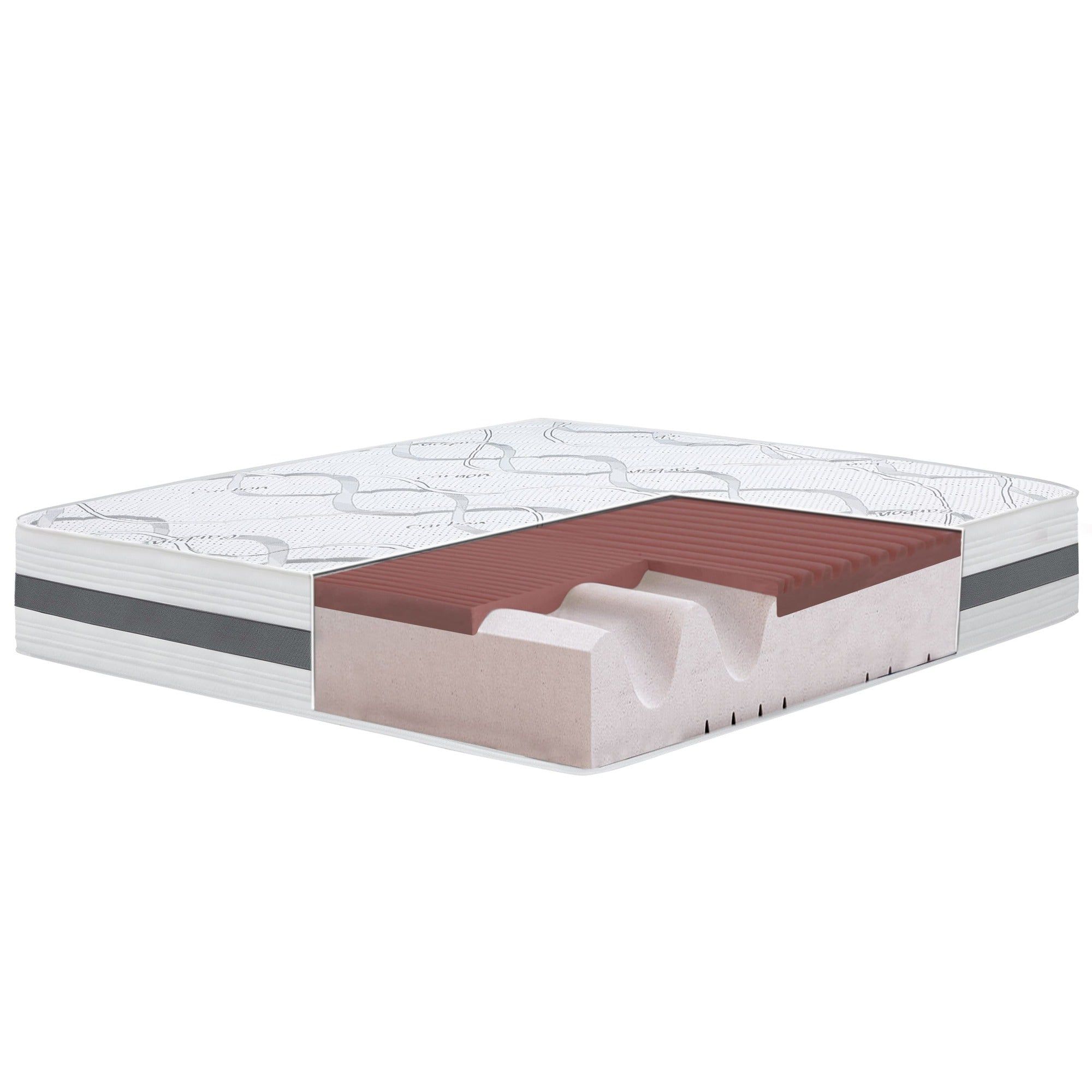 The White Stone Memory Foam Matratze 80x190 cm Höhe 27
