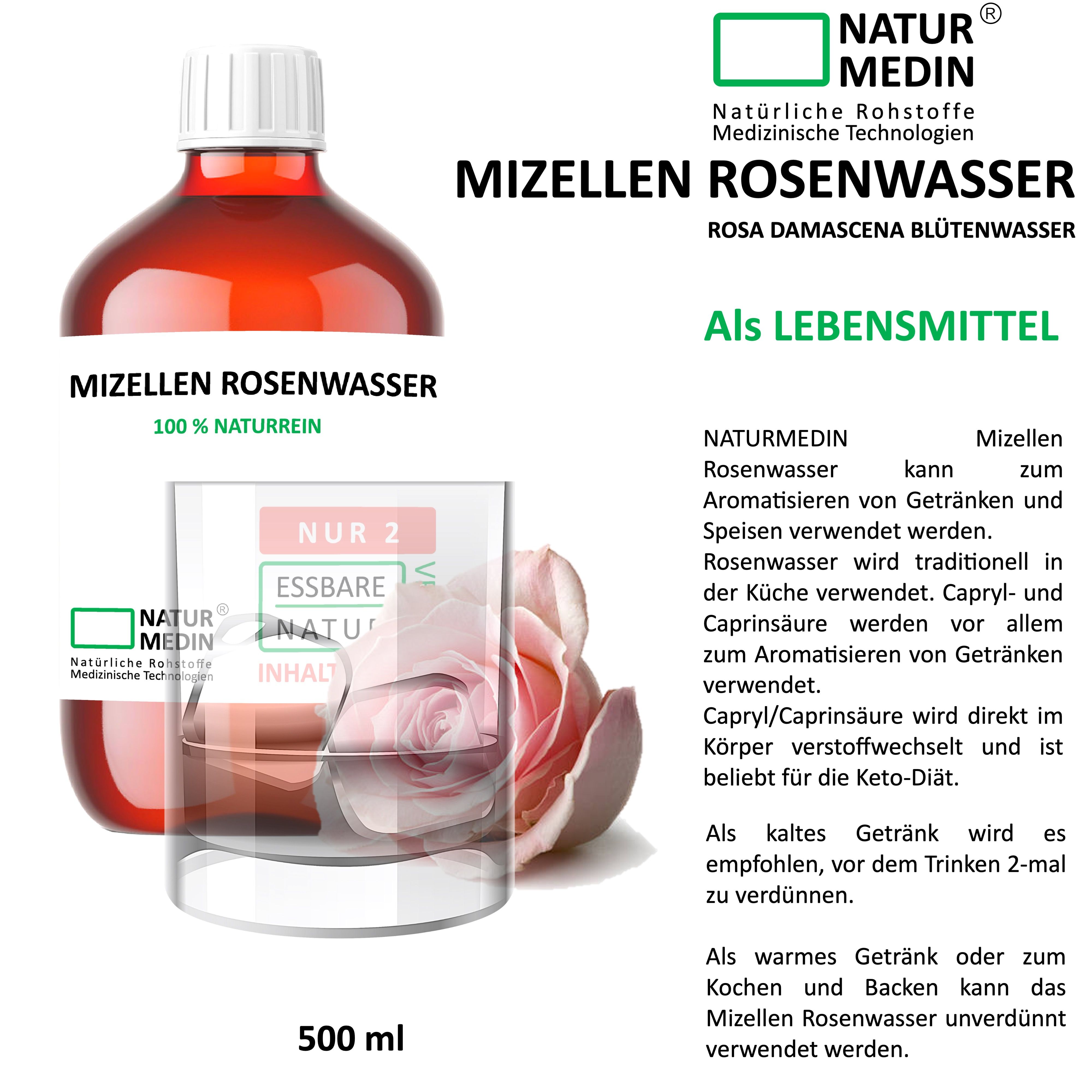 NATURMEDIN® Mizellen Rosenwasser Balanced