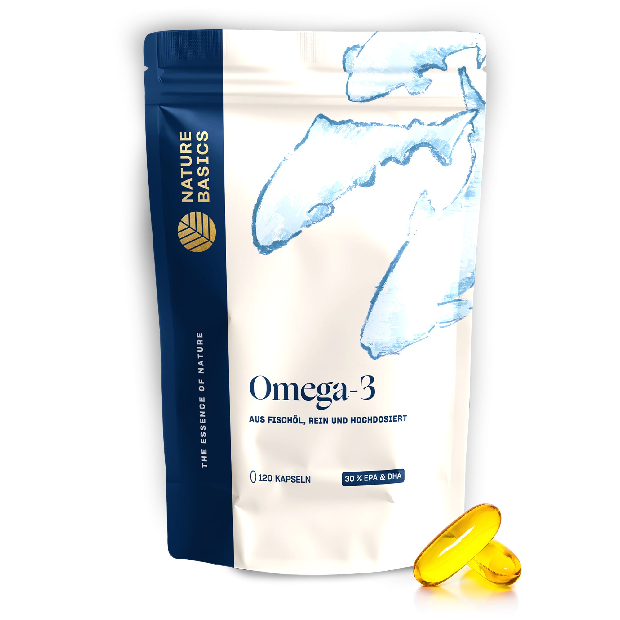 Nature Basics® - Omega 3 aus Fischöl 120 St Weichkapseln