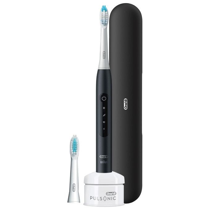 Oral-B - Elektrische Zahnbürste "Pulsonic Slim Luxe + Reiseetui" in Schwarz