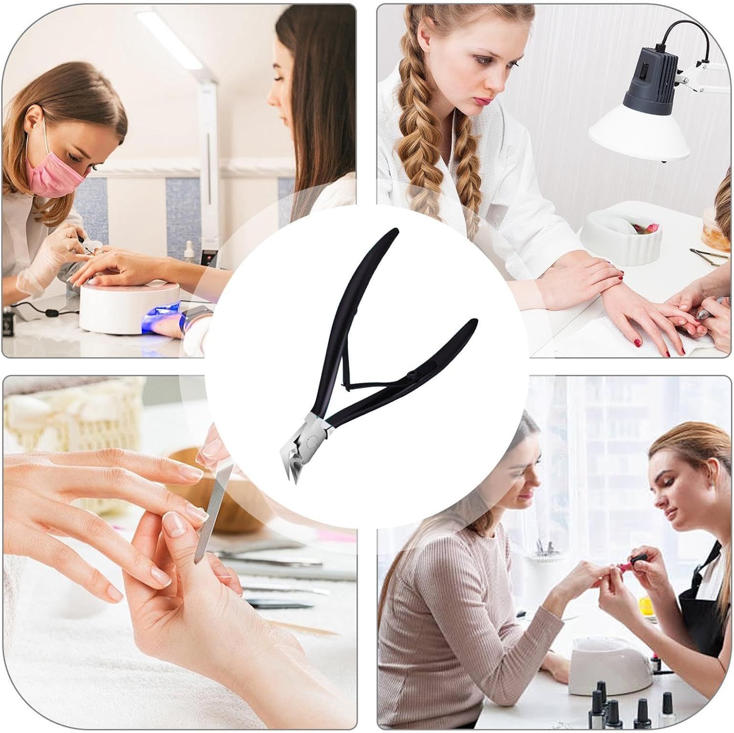 COOL-i Profi Nagelzange aus Edelstahl, Präzisions Fußnagelschere mit rutschfestem Griff