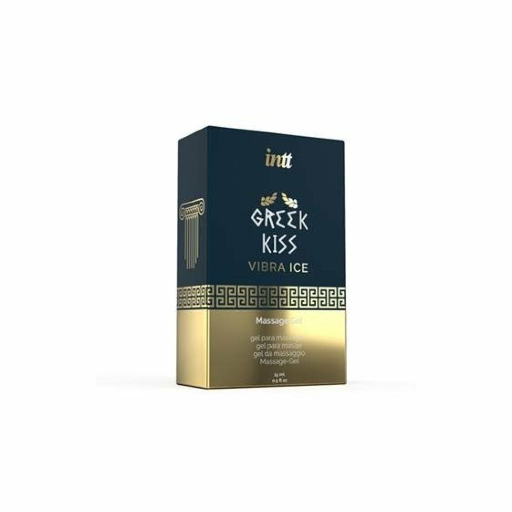 Verpackung des Intt Greek Kiss Vibra Ice Massage Gels.