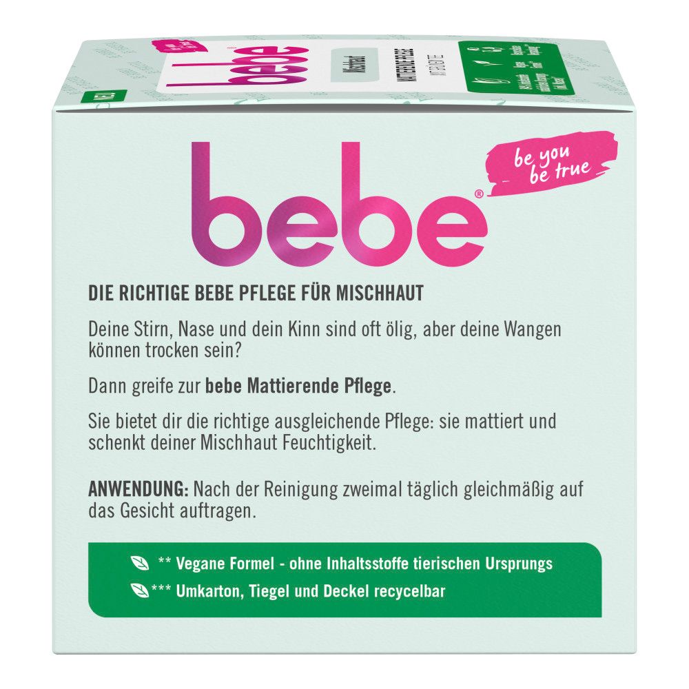 bebe - Hautpflege "Mattierende Pflege"