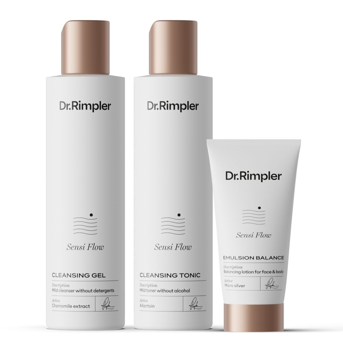 Dr. Rimpler Sensi Flow Routine Set für sensible Haut 3 St Kombipackung