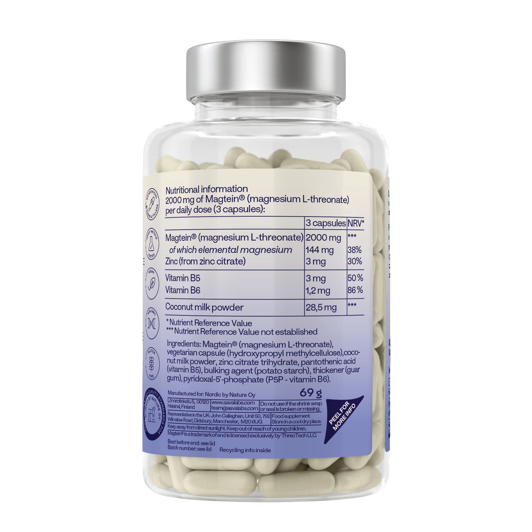 Aavalabs Magnesium L-Threonat