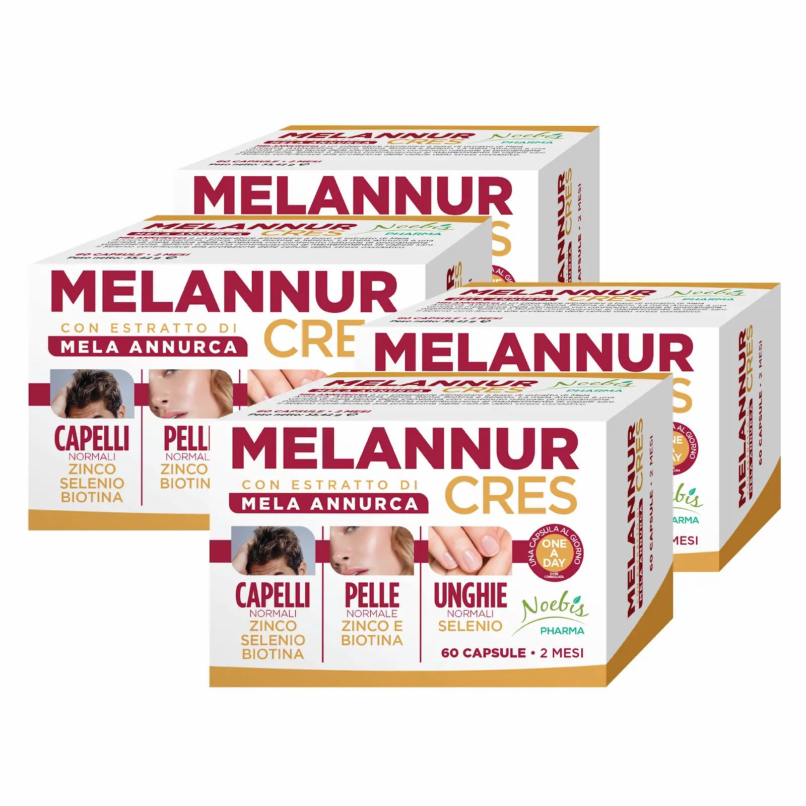 Noebis Pharma MelannurCres – 60 Capsule – Mela Annurca e Biotina