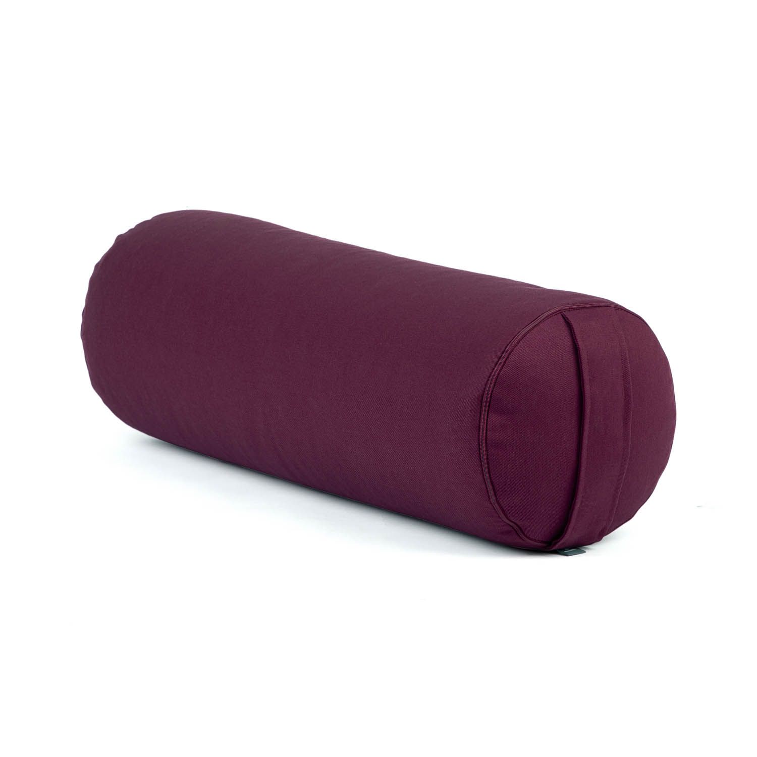 bodhi Yoga-Bolster (rund) ECO, Füllung KAPOK aubergine