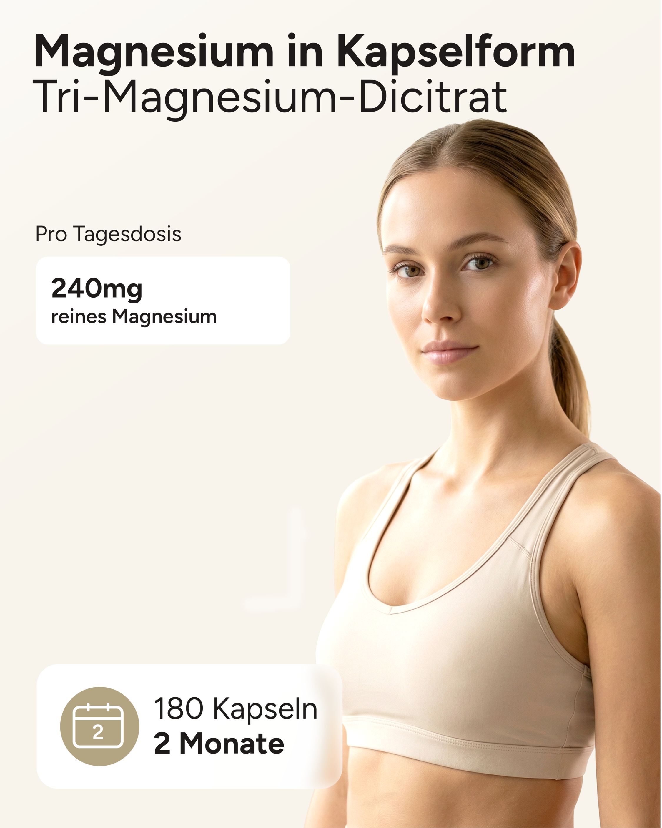 plantomol® Essentials - Magnesium-Citrat Kapseln 240mg Magnesium hochdosiert /Tag - vegan