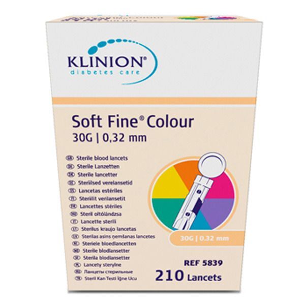 Klinion Soft fine colour Lanzetten 30 G