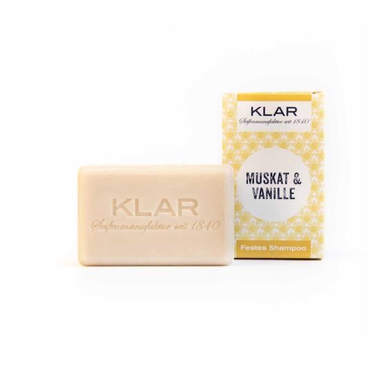 Klar-Seifen - Klar's festes Shampoo Muskat Vanille (für normales Haar)