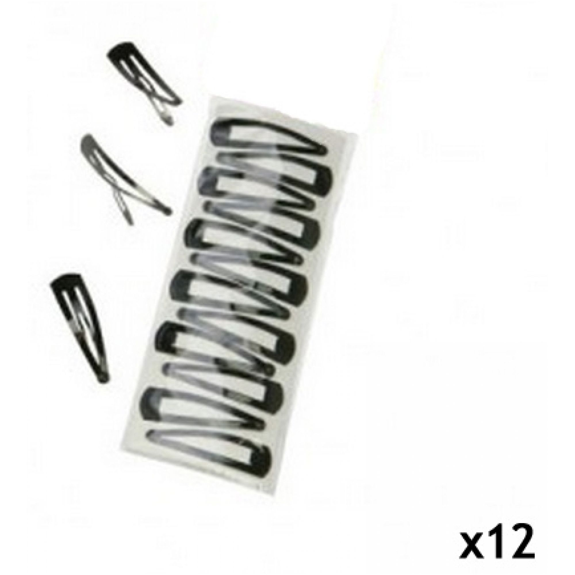 Mezzo Schwarze Haarspangen x12 10x10x10 cm