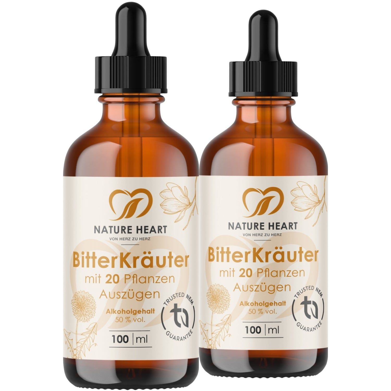 Nature Heart BitterKräuter - Bitterstoffe Tropfen 2x100 ml