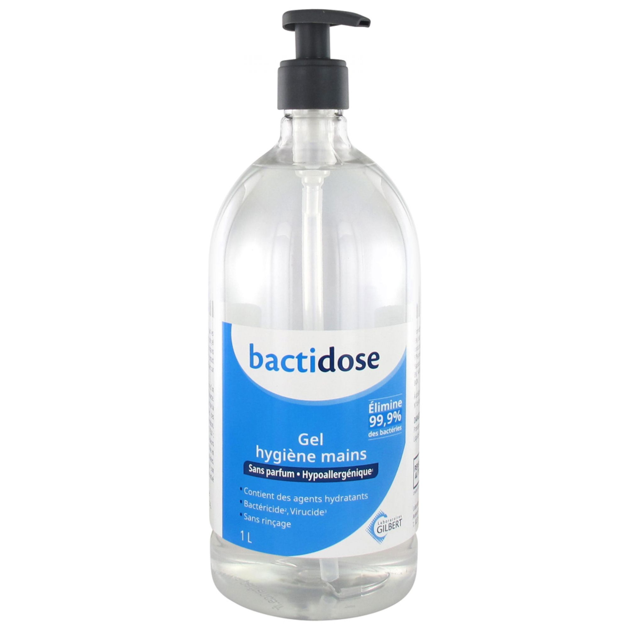 Gilbert Bactidose Hydroalkoholisches Gel 1 L 24x9x9 cm