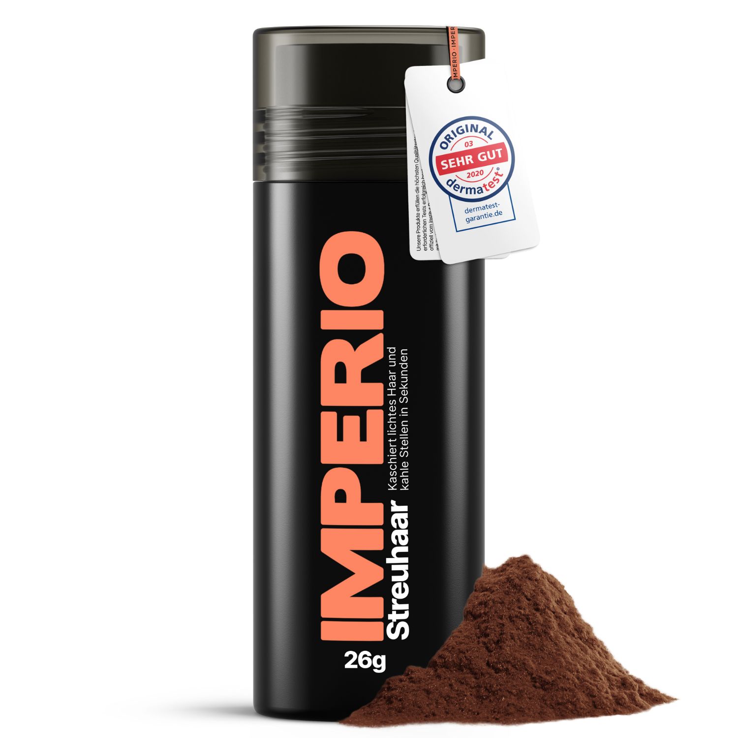 IMPERIO® Streuhaar zur Haarverdichtung - 100% Baumwolle, dermatologisch getestet