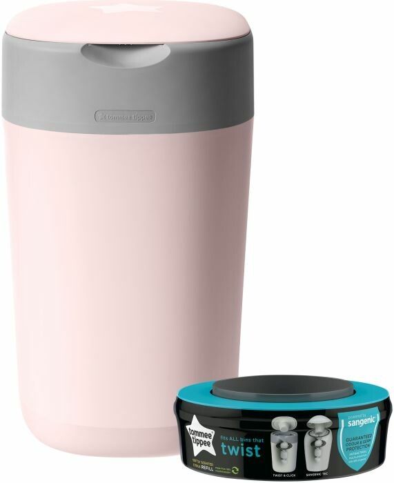 TOMMEE TIPPEE Windeleimer Twist&Click Sangenic rosa 1 St Shop Apotheke