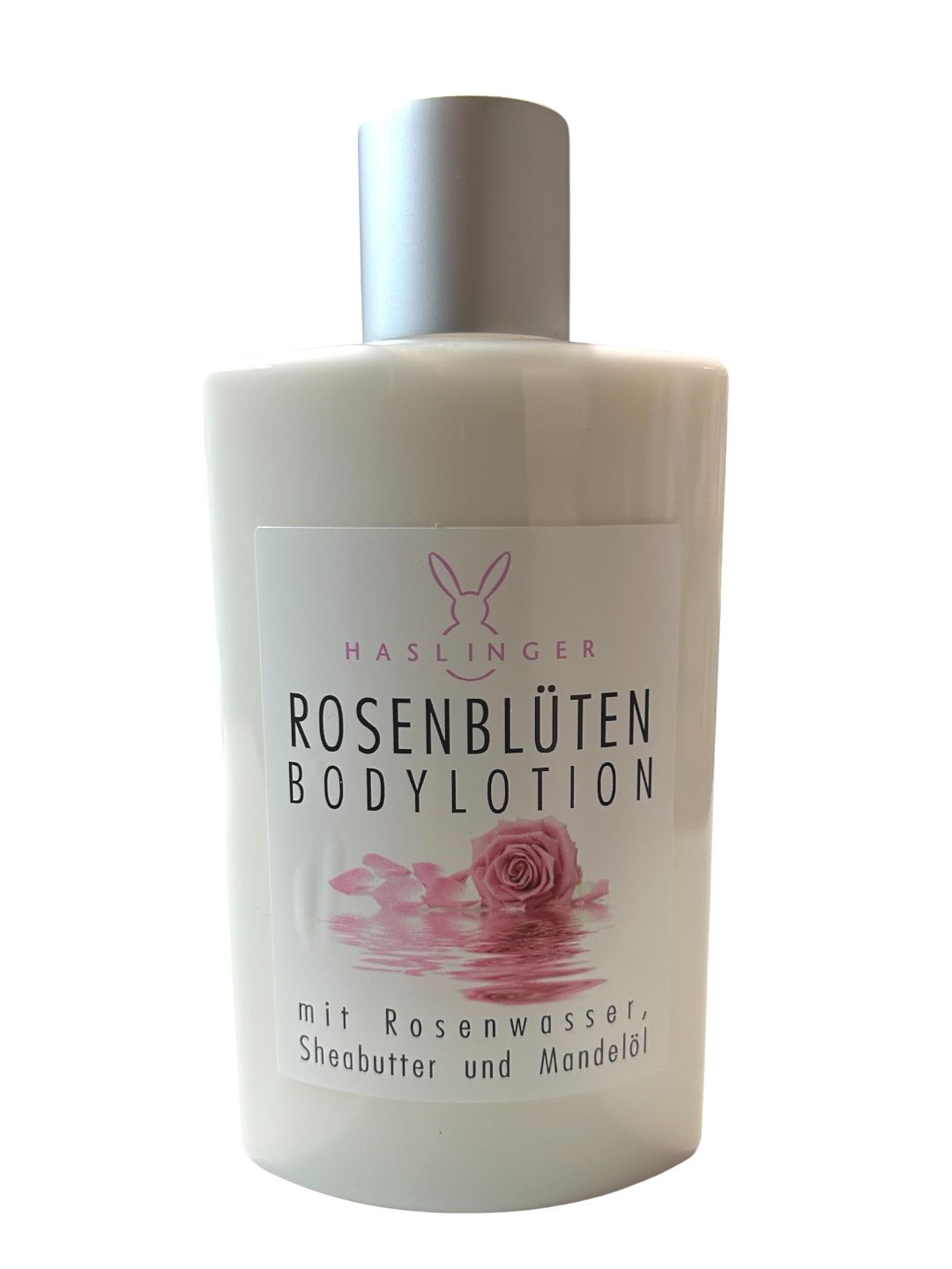 Haslinger Rosenblüten Bodylotion mit Rosenwasser Sheabutter und Mandelöl 200 ml