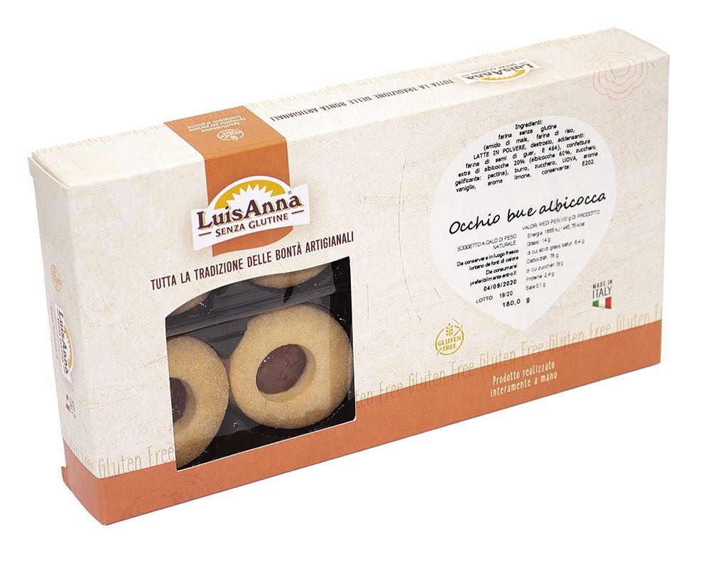 Occhio di Bue Albicocca Senza Glutine - Luisanna