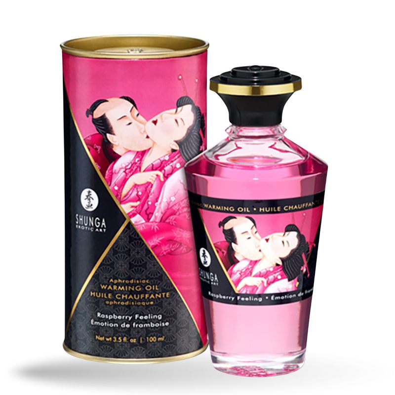 Massageöl mit Aroma Himbeere - Shunga 100 ml