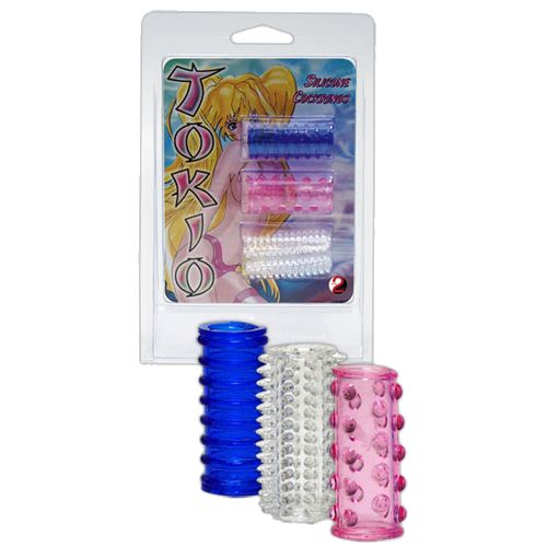You2Toys *Tokio Sleeves* dehnbare Penisringe mit Reizstrukturen