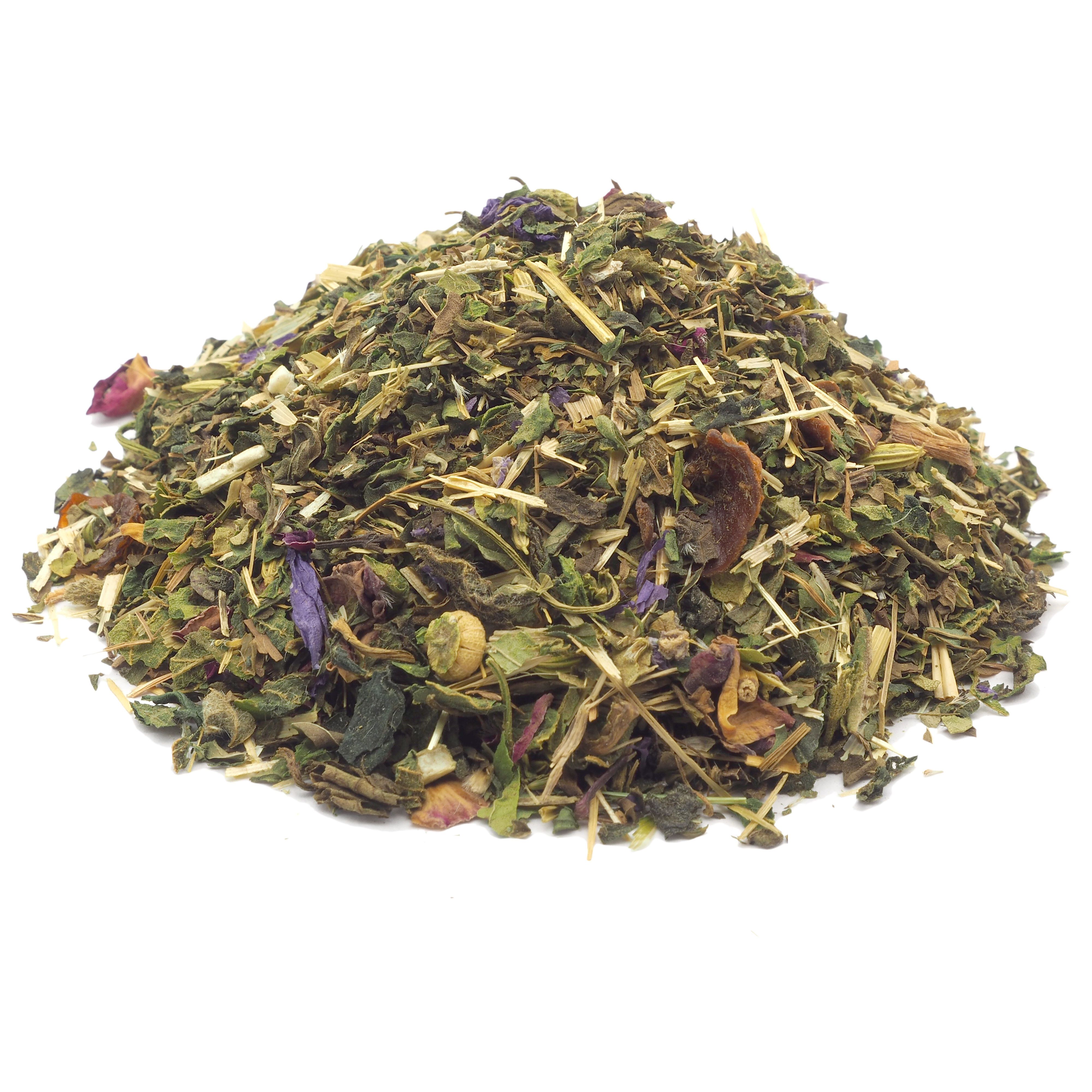 tea4me Gebirgskräuter Kräuterwohl Kräutertee mit Minze-Geschmack