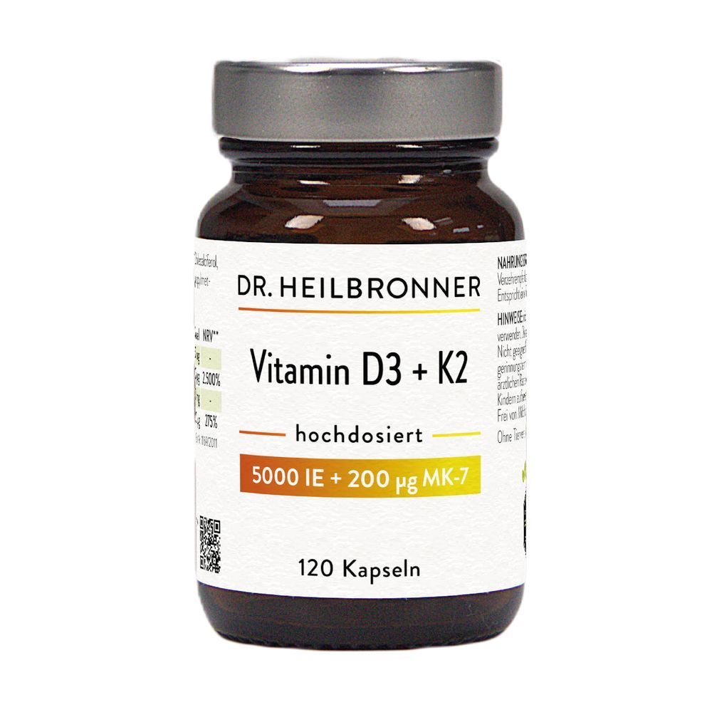 Vitamin D3 5000 + K2 Kapseln 1x120 St