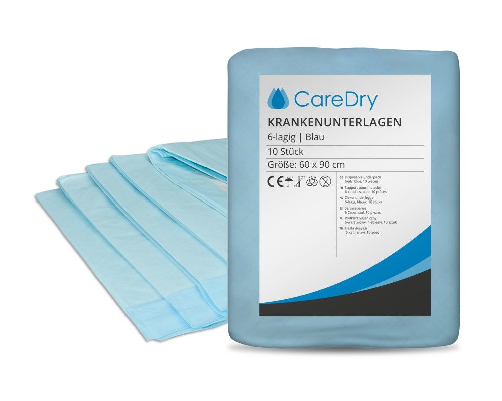 CareDry Krankenunterlagen 6-lagig 40x60