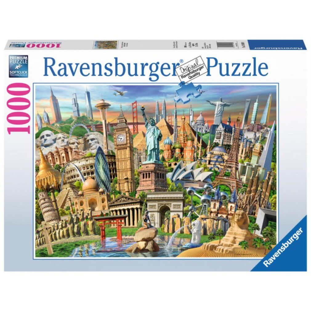 Puzzle Luoghi del mondo (1000 pezzi)