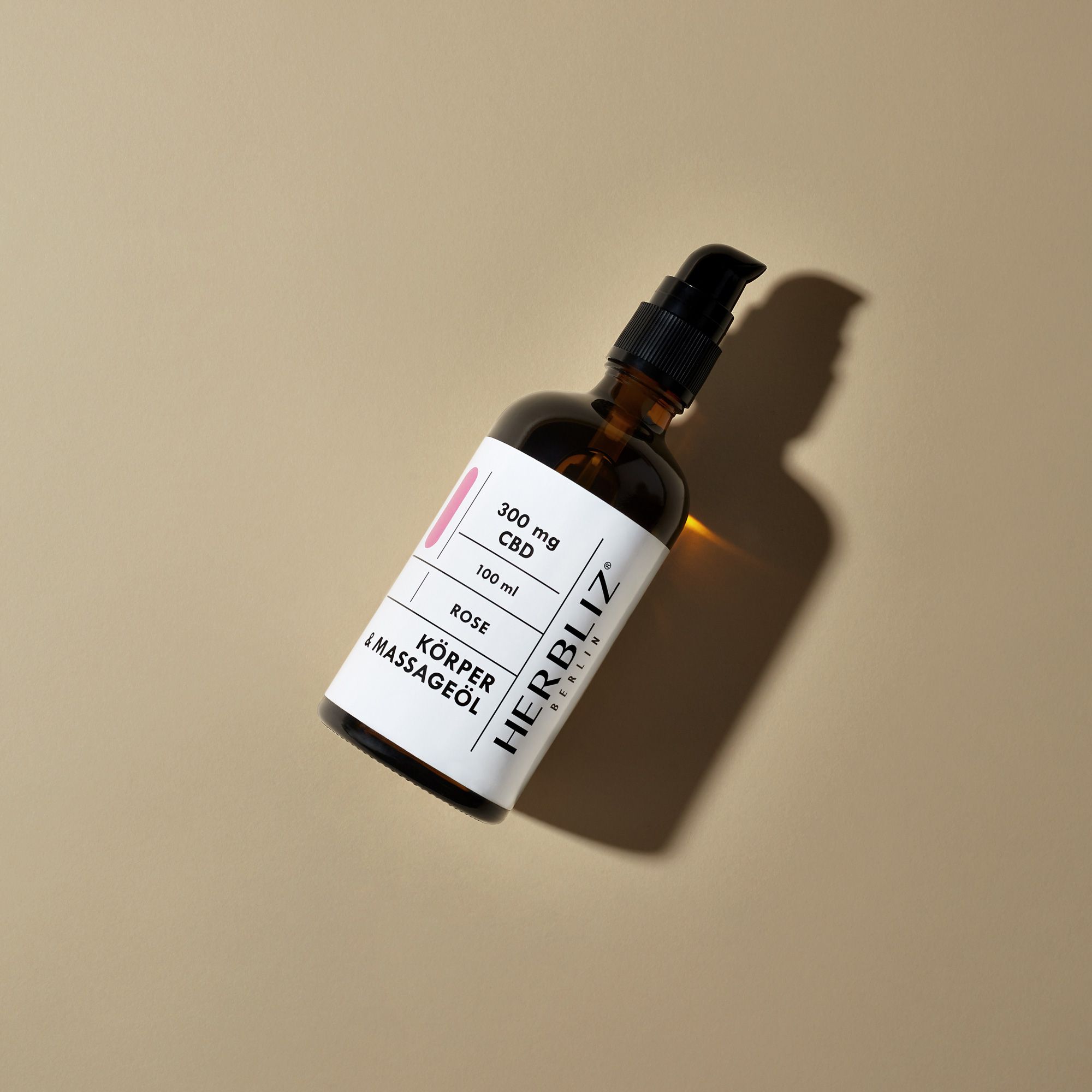 HERBLIZ Rose CBD Massageöl