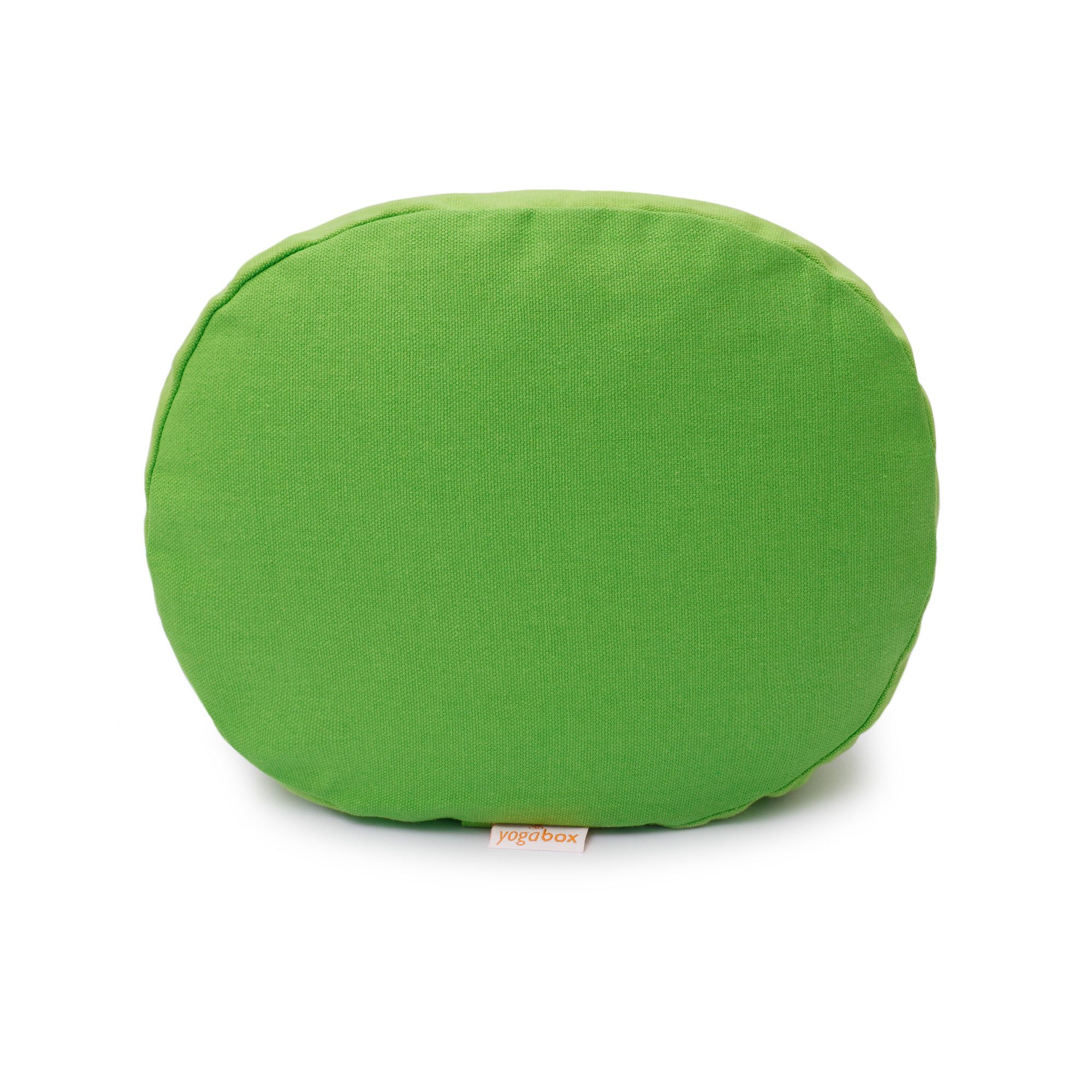yogabox Yogilino® Reise Meditationskissen mini oval BASIC - apfelgrün - 26 x 21 x 9 cm