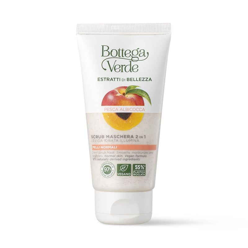 Bottega Verde Estratti di bellezza - Scrub Maschera 2 in 1 - Pesca e Albicocca