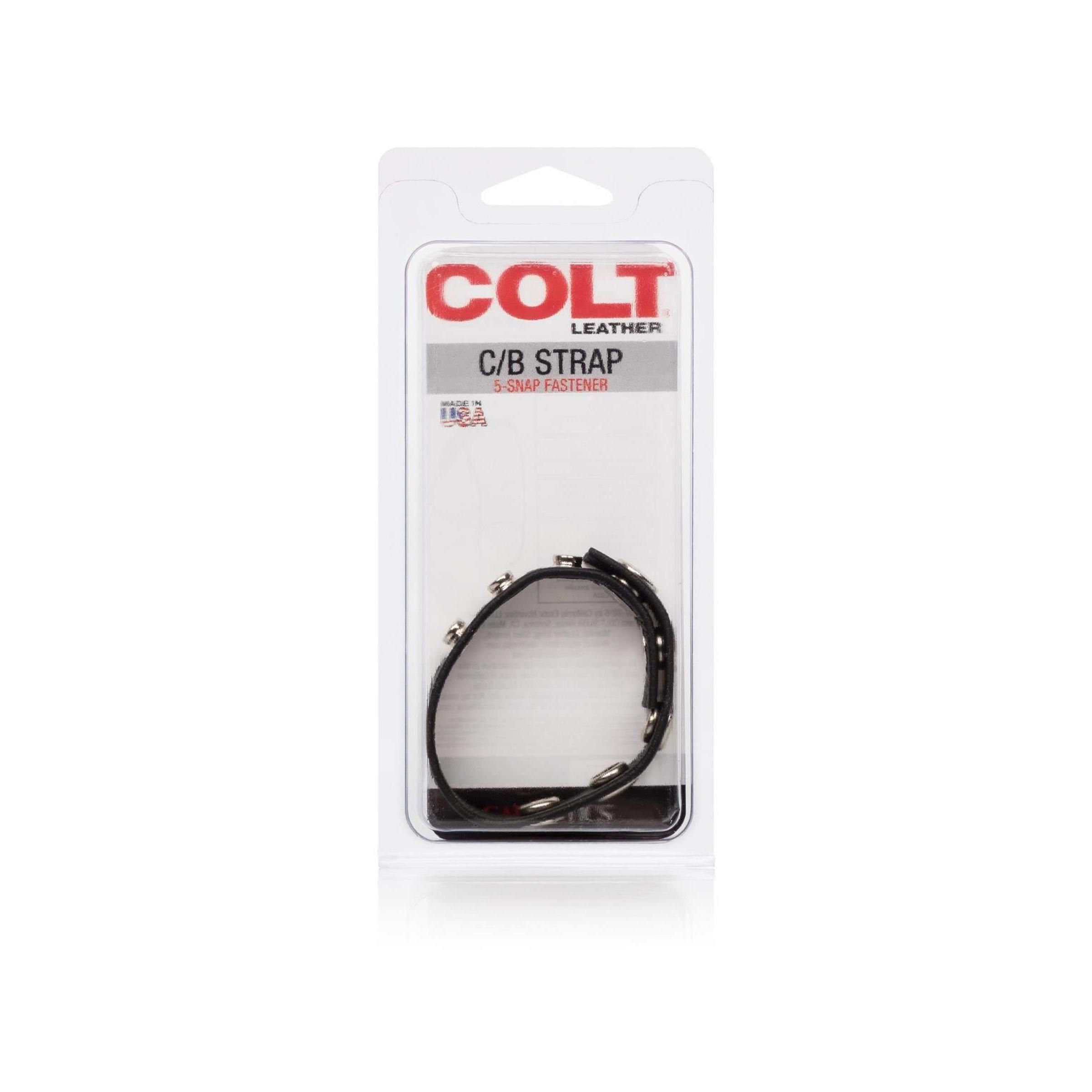 CalExotics - COLT Leather C B Strap 5-snap