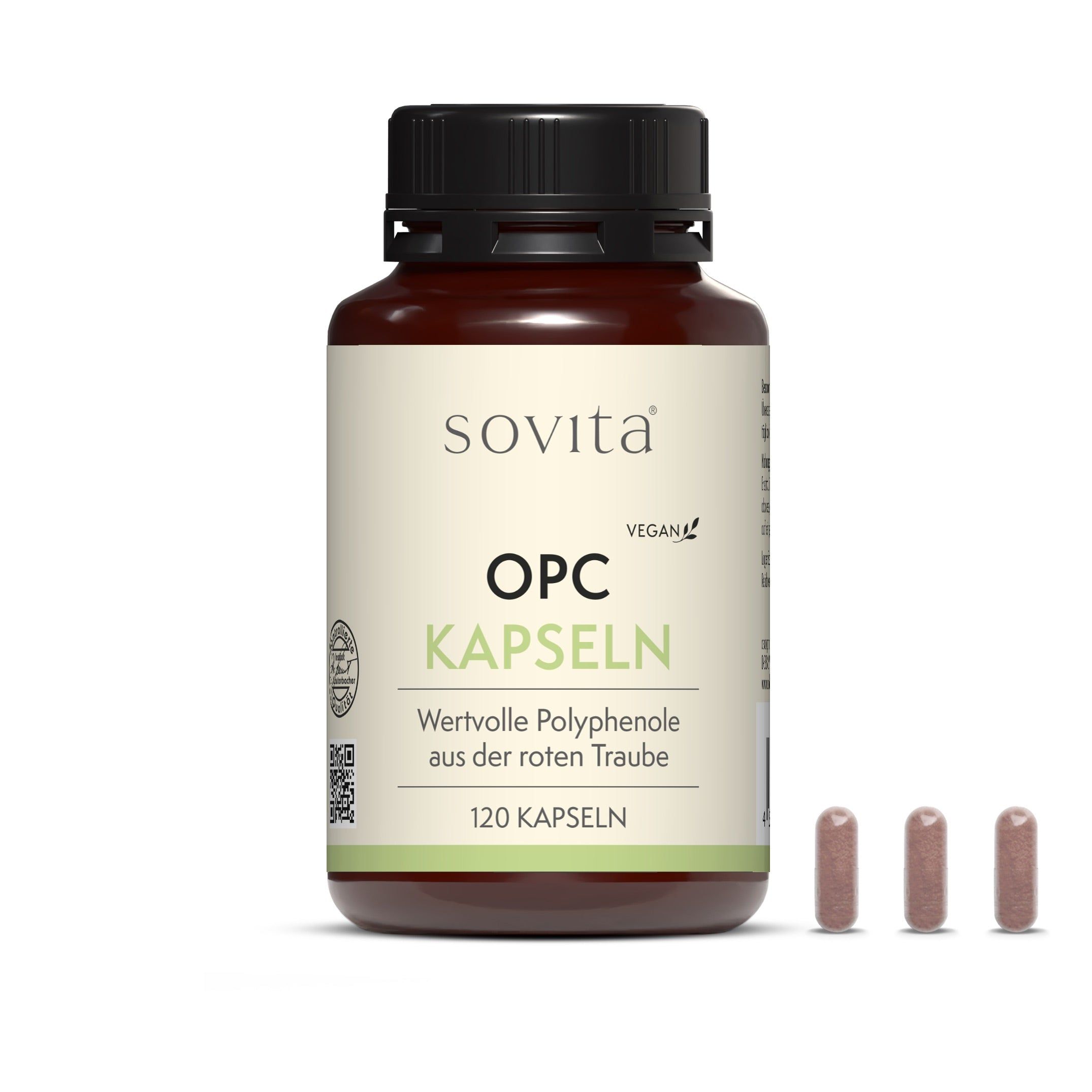 sovita OPC Kapseln - 350 mg aus hochwertigem Traubenkernextrakt vegan 120 St