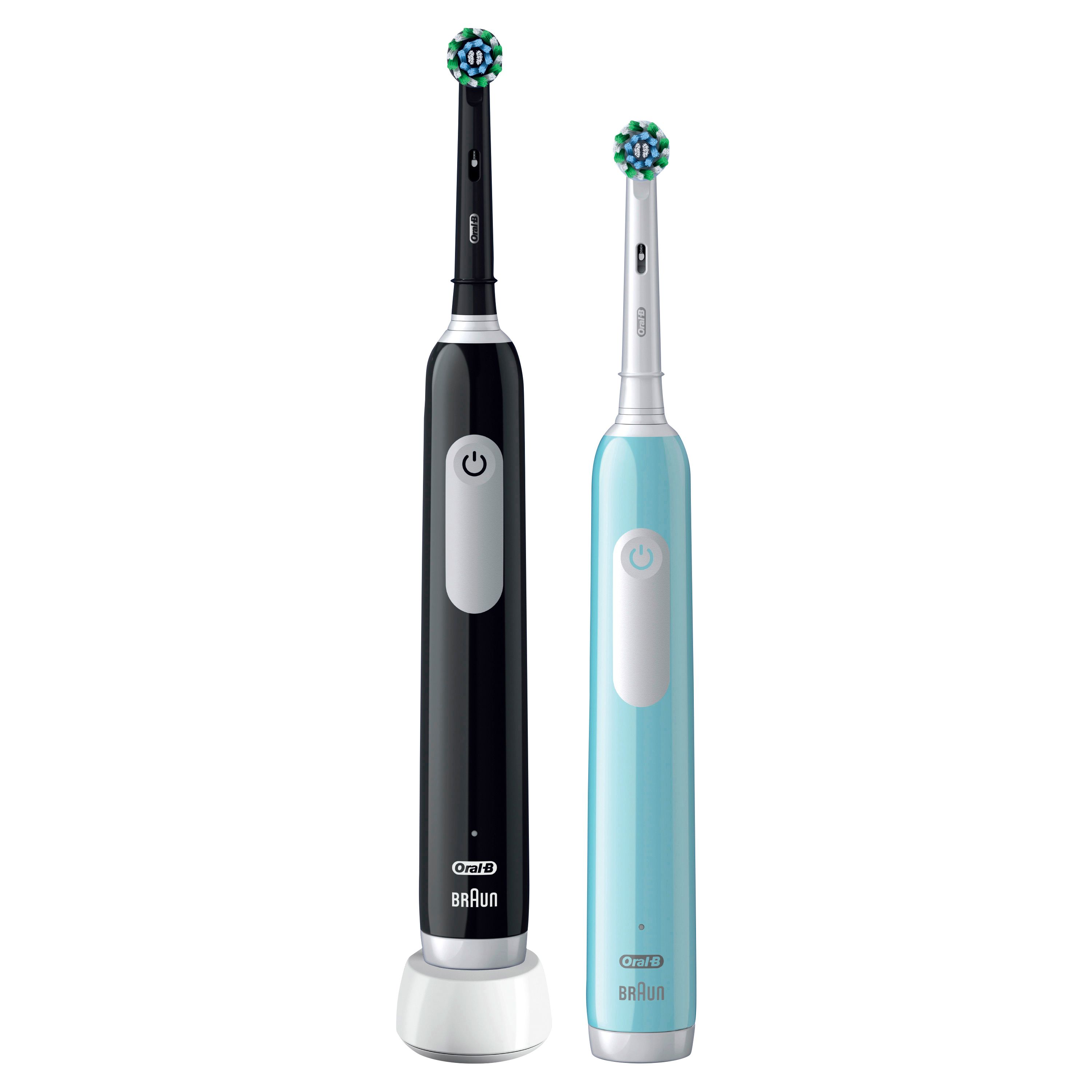 Oral-B Pro Series 1 Duopack Elektrische Zahnbürste, Blue/Black