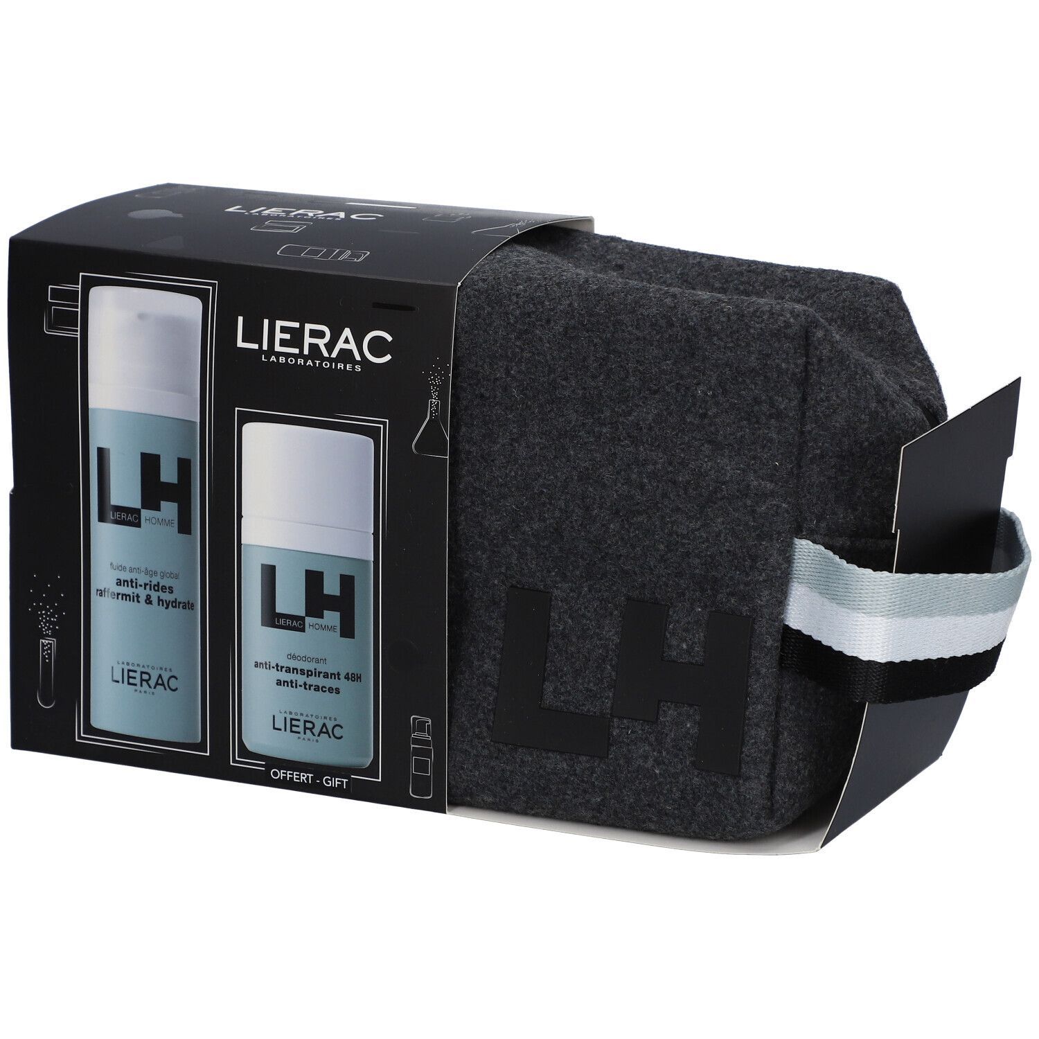 LIERAC HOMME Geschenkset Deodorant + Anti-Aging Fluid