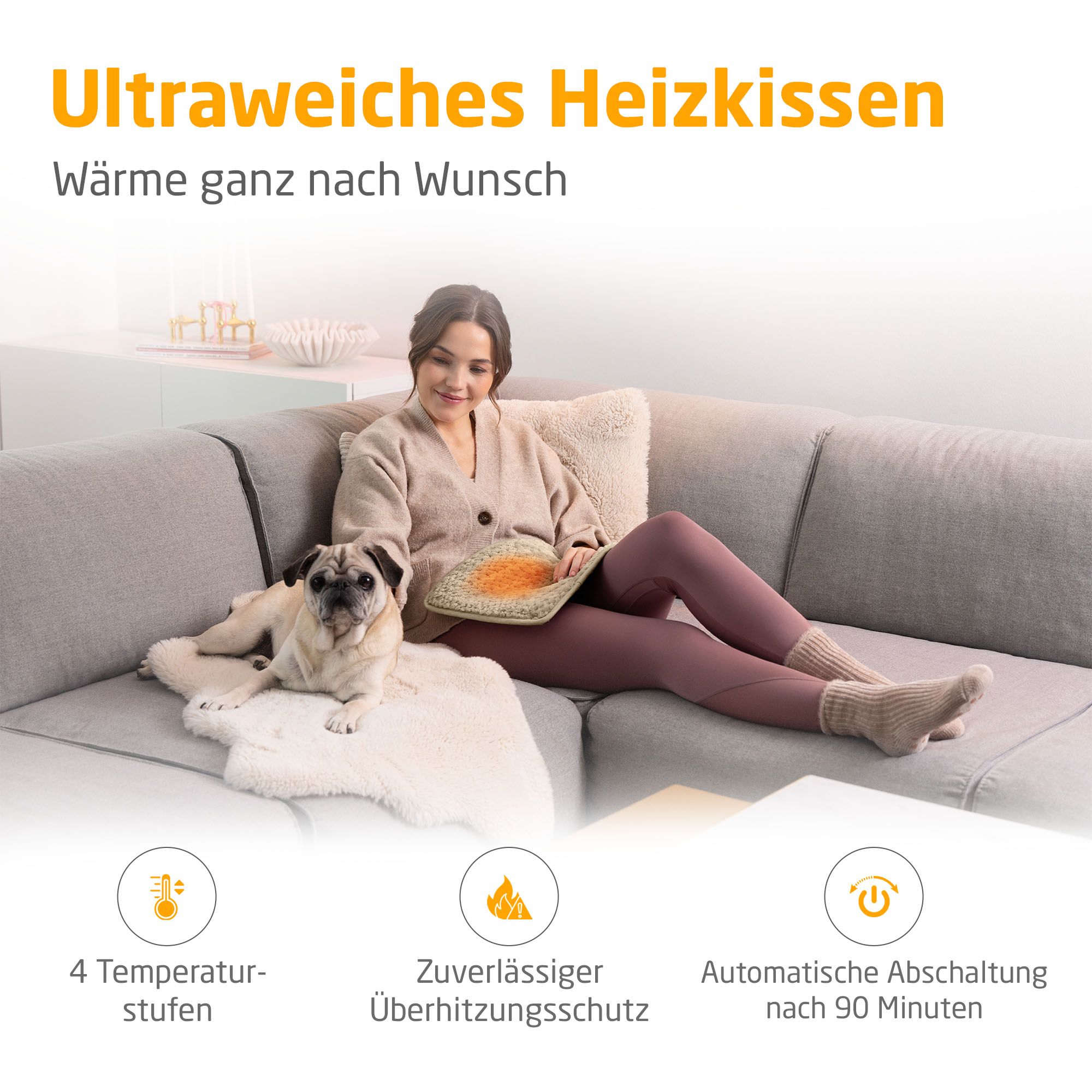 medisana HP 519 Heizkissen - cloud creme