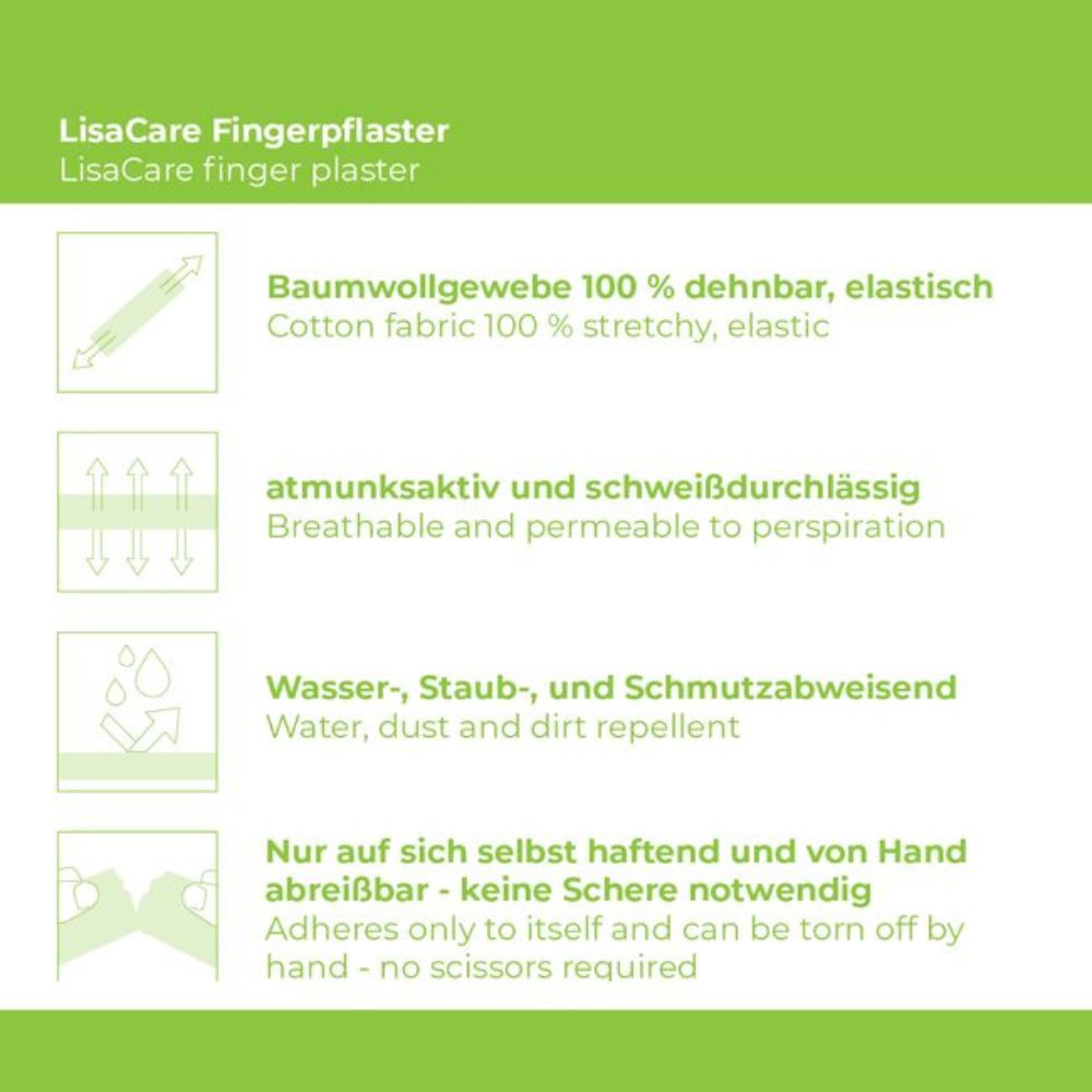 LisaCare Fingerpflaster - Neonorange - 2,5cm x 4,5m