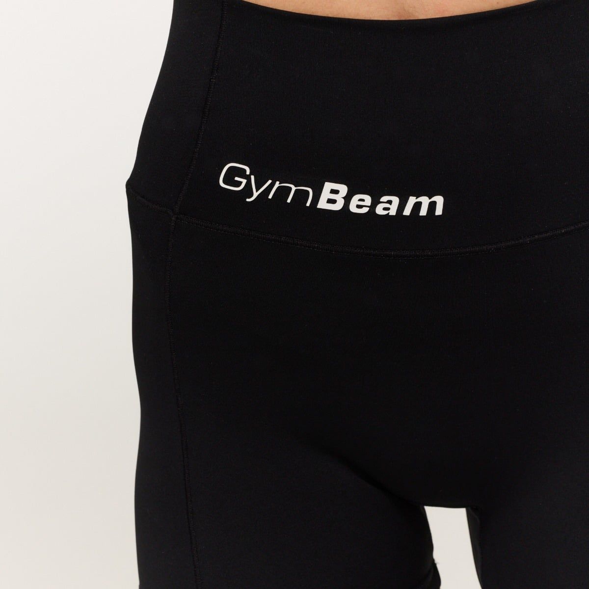 GymBeam Shorts Damen slim mit Gummizug ohne Taschen in Schwarz