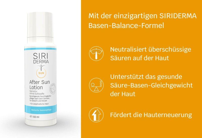 Siriderma After Sun Lotion ohne Duftstoffe 150 ml