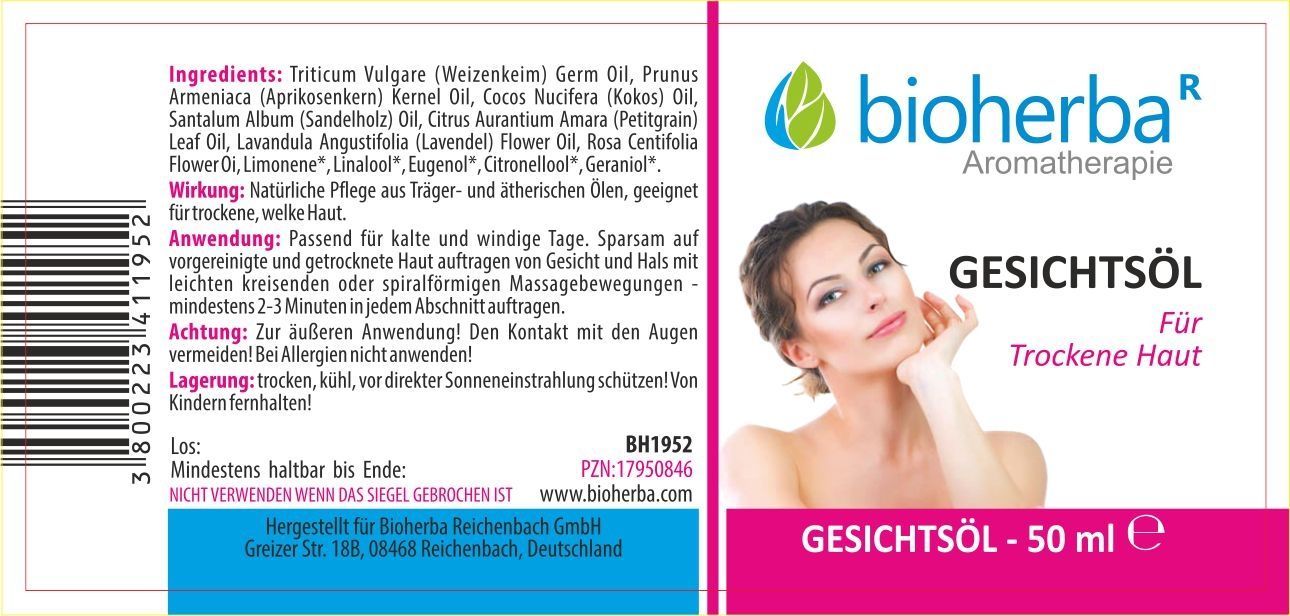 Bioherba Gesichtsöl für trockene Haut
