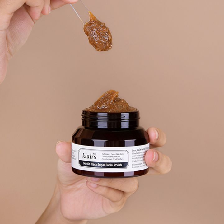 dear Klairs Gentle Black Sugar Facial Polish