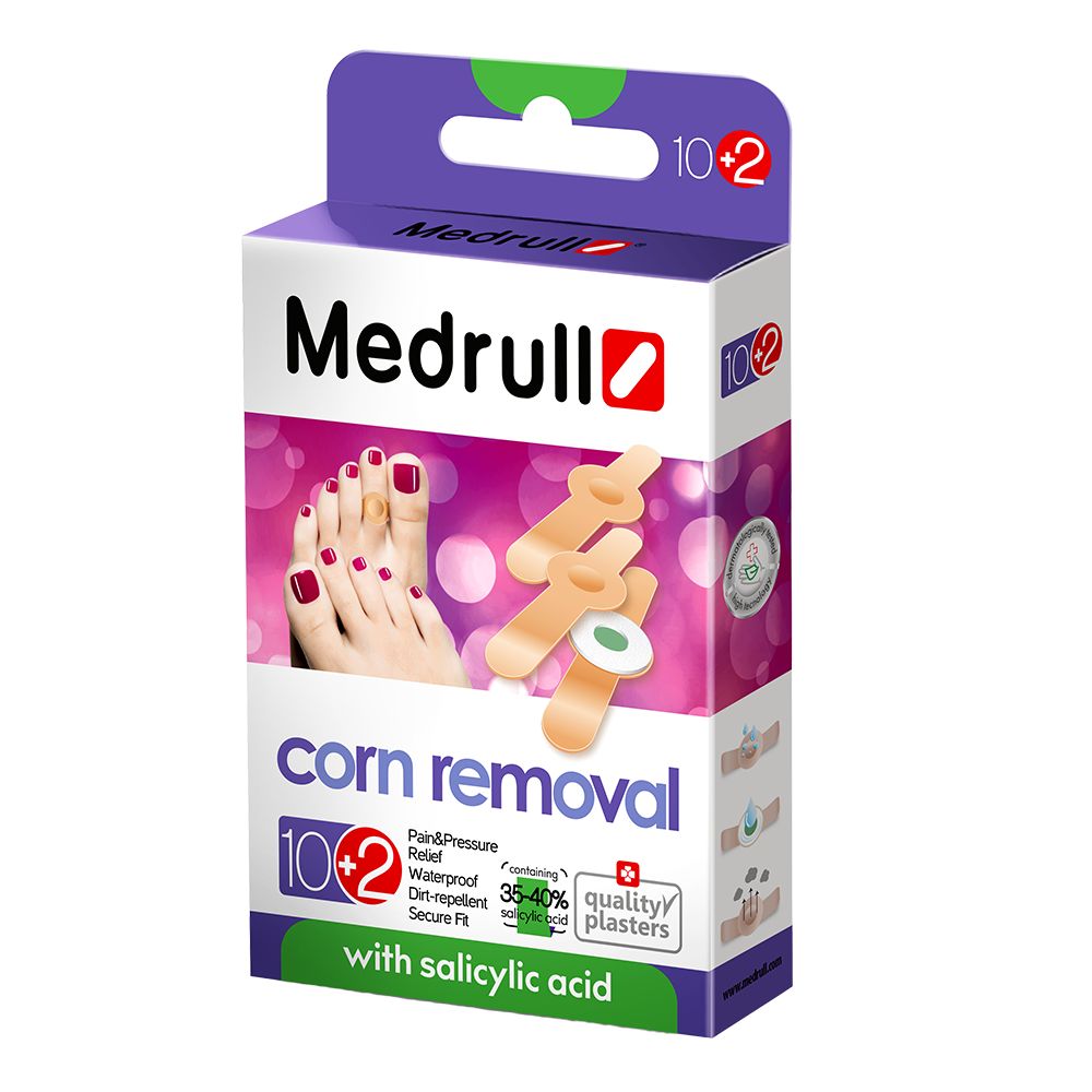 Medrull Hühneraugen-Pflaster 10 + 2 gratis 12 St
