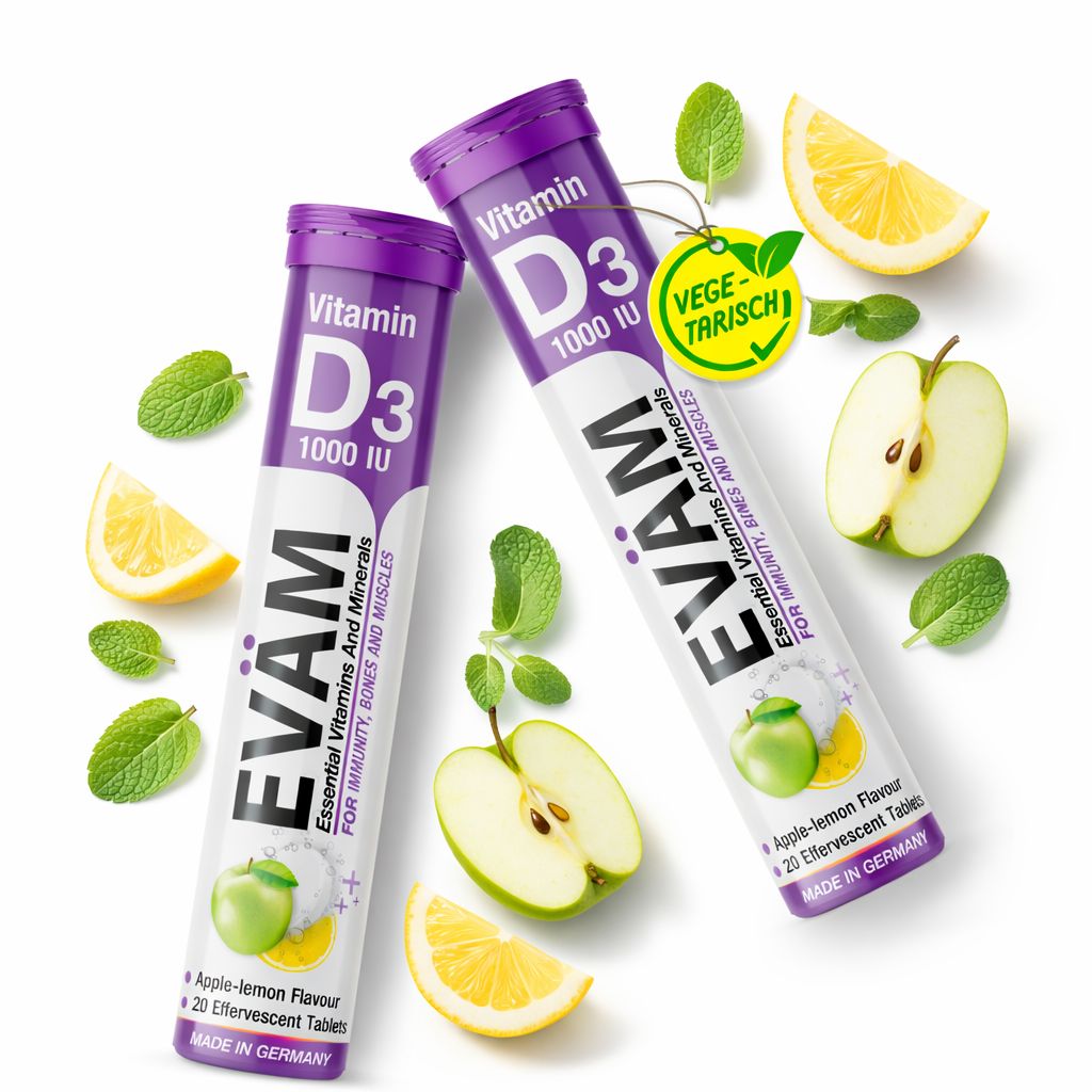 EVÄM Vitamin D3 Brausetabletten - 24 Set