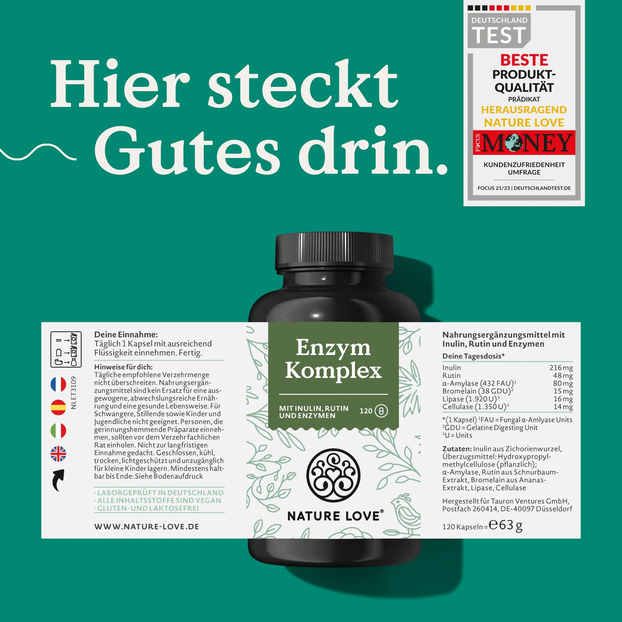 NATURE LOVE® Enzym Komplex