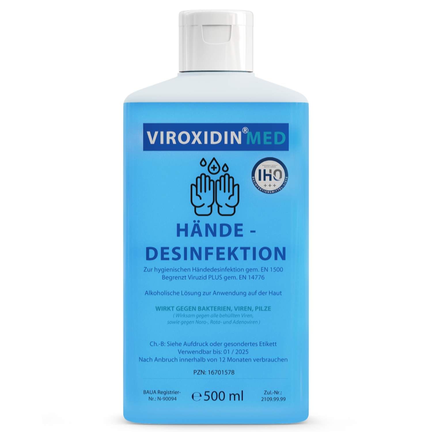 Viroxidin Med Desinfektionsmittel für Hände 500 ml