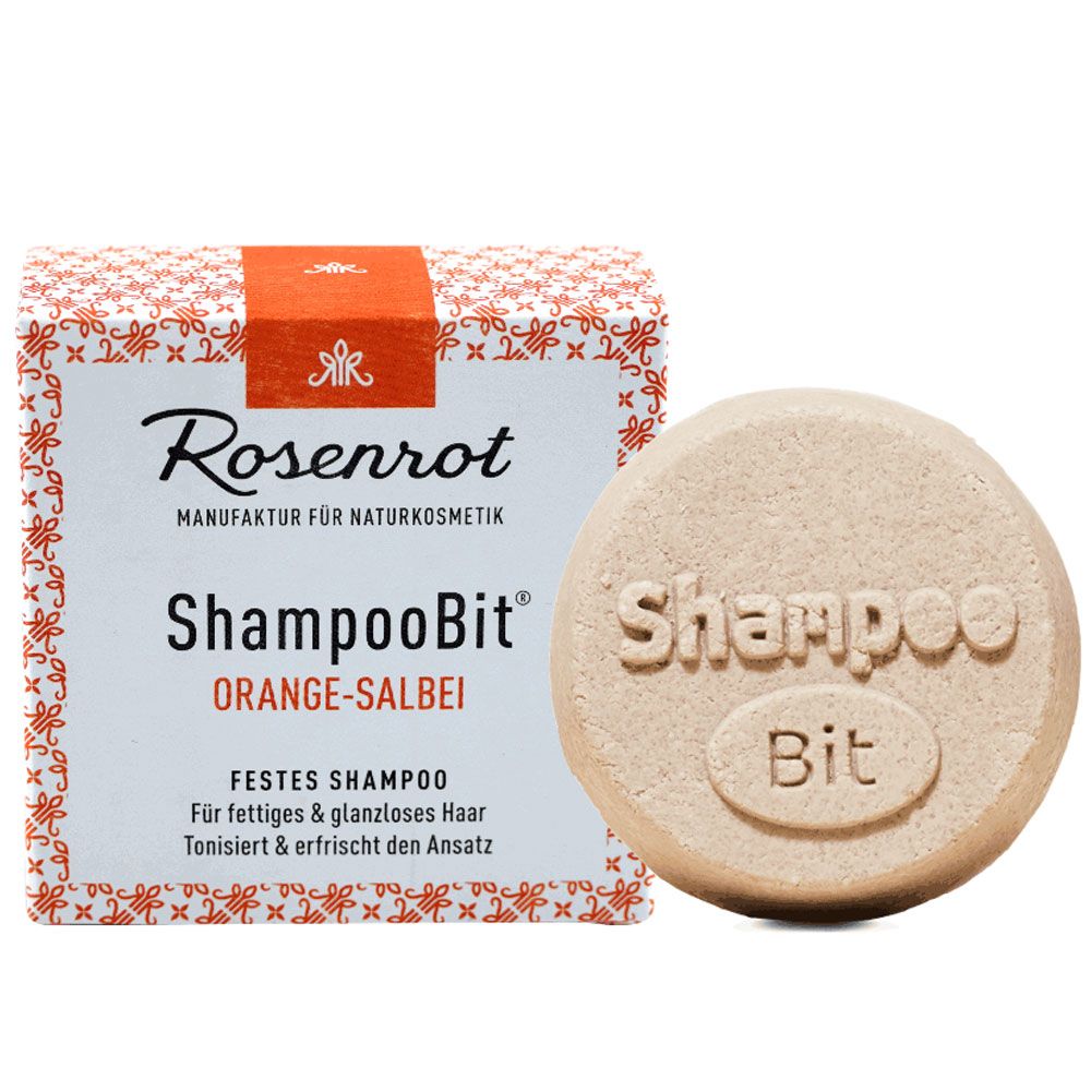 Rosenrot Festes Shampoo Orange-Salbei 60 g