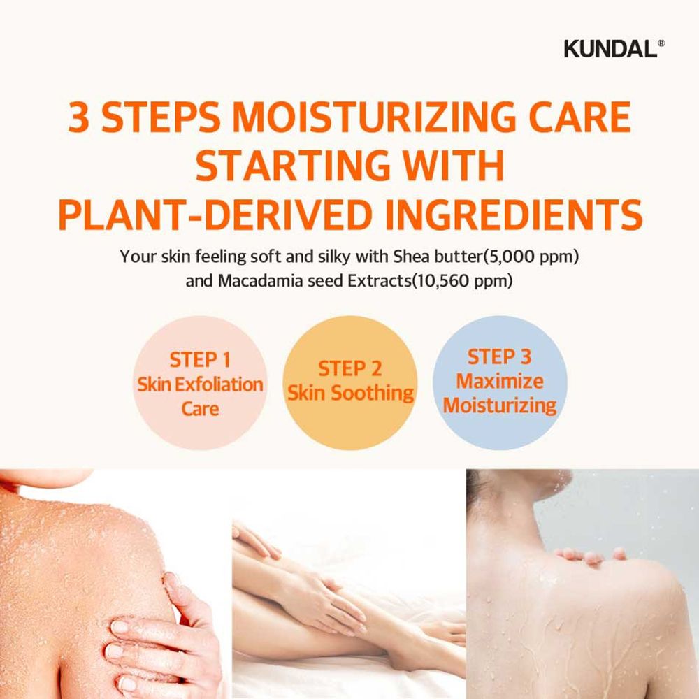 KUNDAL Macadamia & Sugar Body Scrub Pink Grapefruit – Körperpeeling mit Zucker